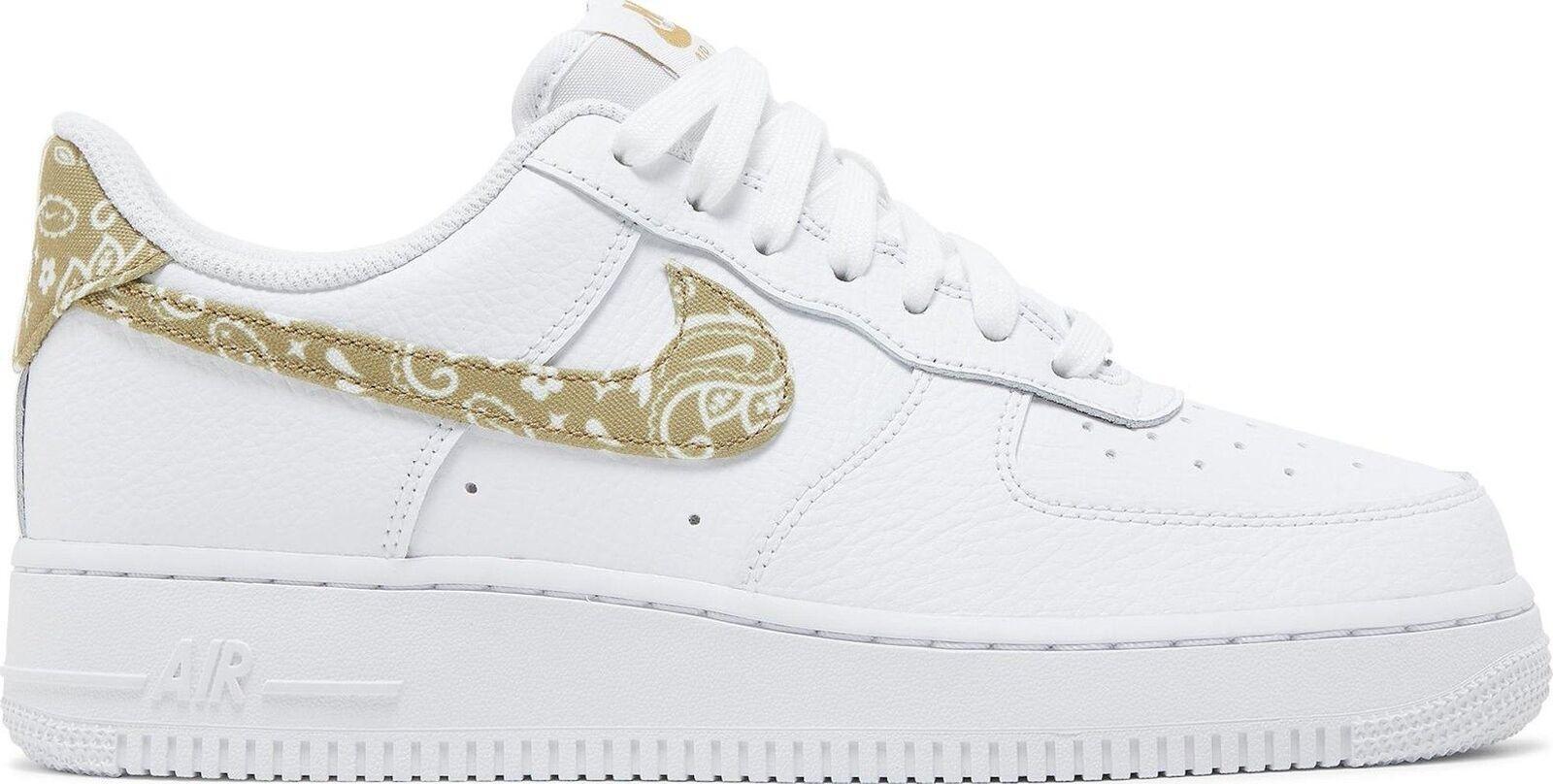 nike air force 1 essential white gold